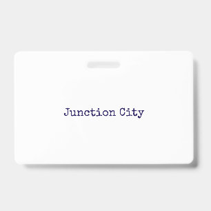 Create Your Own Landscape PVC Plastic Badge ID Badge