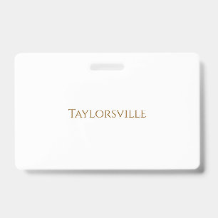 Create Your Own Landscape PVC Plastic Badge ID Badge