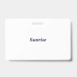 Create Your Own Landscape PVC Plastic Badge ID Badge