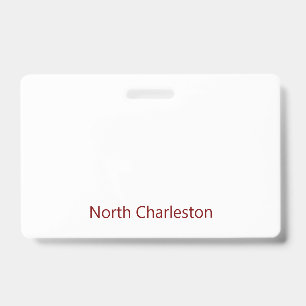 Create Your Own Landscape PVC Plastic Badge ID Badge