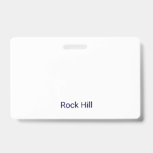 Create Your Own Landscape PVC Plastic Badge ID Badge