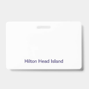 Create Your Own Landscape PVC Plastic Badge ID Badge