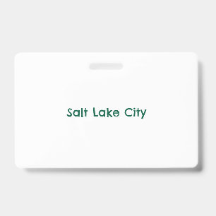 Create Your Own Landscape PVC Plastic Badge ID Badge