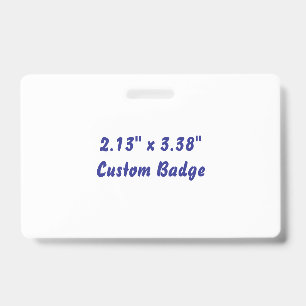 Create Your Own Landscape PVC Plastic badge ID Badge