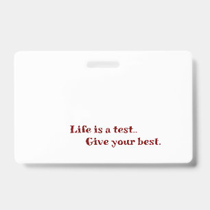 Create Your Own Landscape PVC Plastic Badge ID Badge