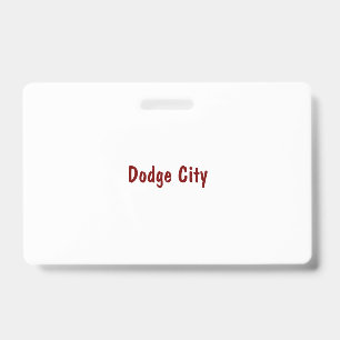 Create Your Own Landscape PVC Plastic Badge ID Badge