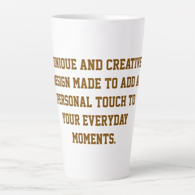 Create Your Own Large 17oz Latte Mug (Front)
