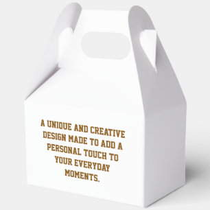 Create Your Own Large Gable Favour Box