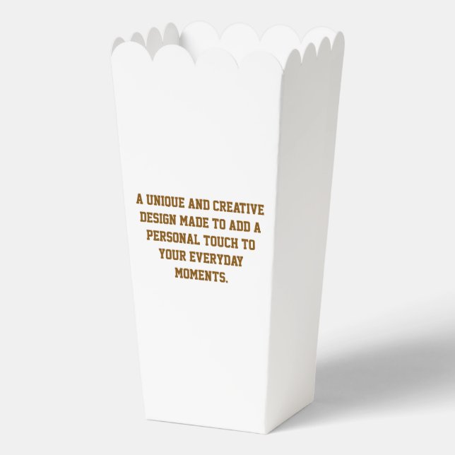 Create Your Own Large Popcorn Favour Box (Front)