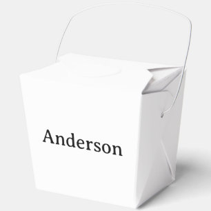 Create Your Own Large Take Out 3" x 2.75" x 3.75" Favour Box