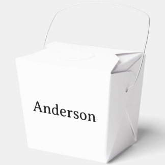 Create Your Own Large Take Out 3" x 2.75" x 3.75" Favour Box