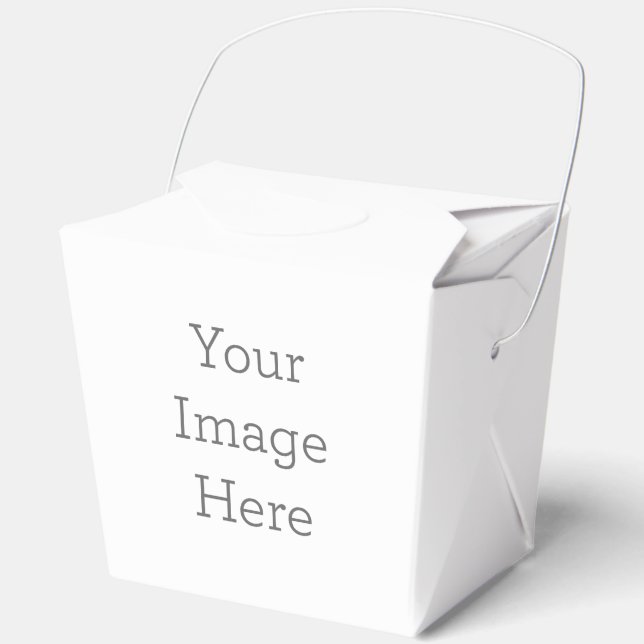 Paper Favour Box, Take Out 7.62 cm x 6.99 cm x 9.53 cm  (Front)