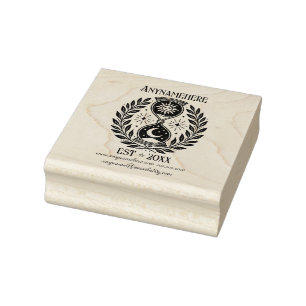 Create Your Own Laureled Celestial Hourglass Rubber Stamp