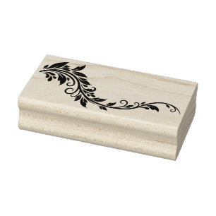 Create Your Own Leafy Vine Floral Rubber Stamp