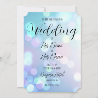Create Your Own Light Bokeh Background Invitation