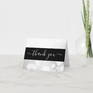 Create Your Own Light Subtle Bokeh Thank You Card