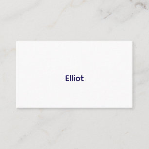 Create Your Own Light White Matte Business Card Card