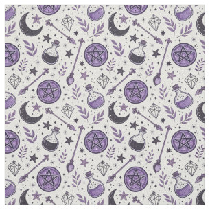 Create Your Own Lilac Crescent Moon Potion Magic Fabric