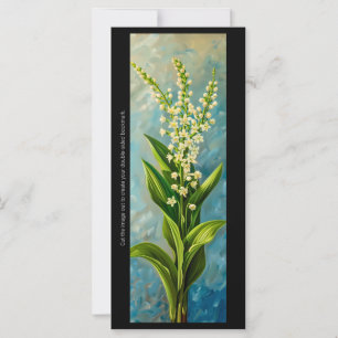 Create Your Own Lily of the Valley Bookmark Card