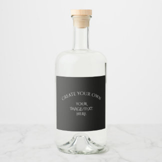 Create Your Own Liquor Bottle Label