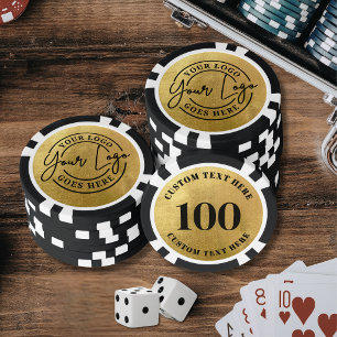 Create Your Own Logo Gold Poker Chips