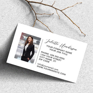 Create Your Own Logo Photo Modern Elegant Business Card