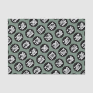 Create your own logo sage green business pattern tissue paper