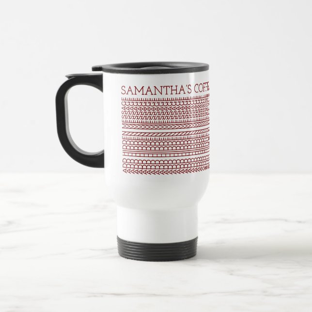Create Your Own Long Hidden Message 148MW Novelty Travel Mug (Left)