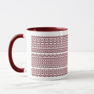 Create Your Own Long Hidden Message, Text, Brgndy Mug