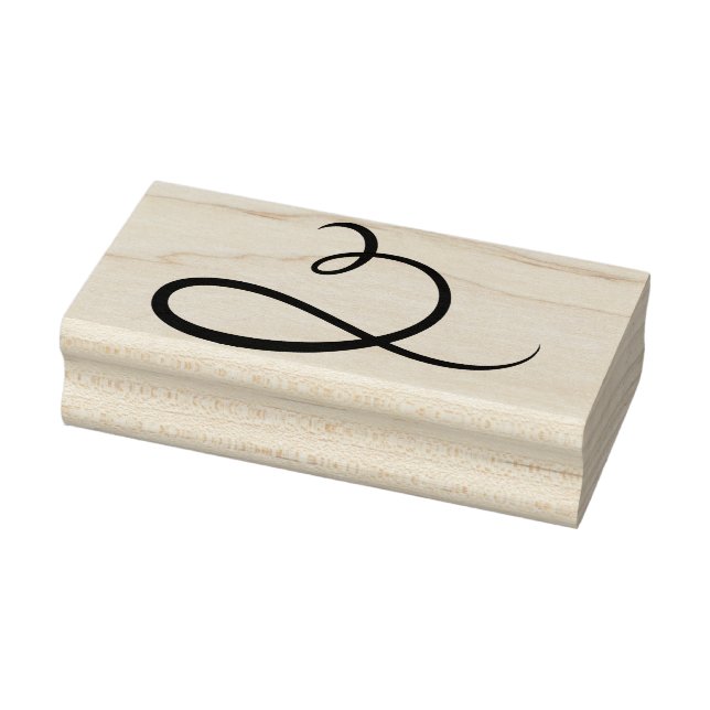 Create Your Own Loopy Calligraphy Ornament Rubber Stamp (Stamp)