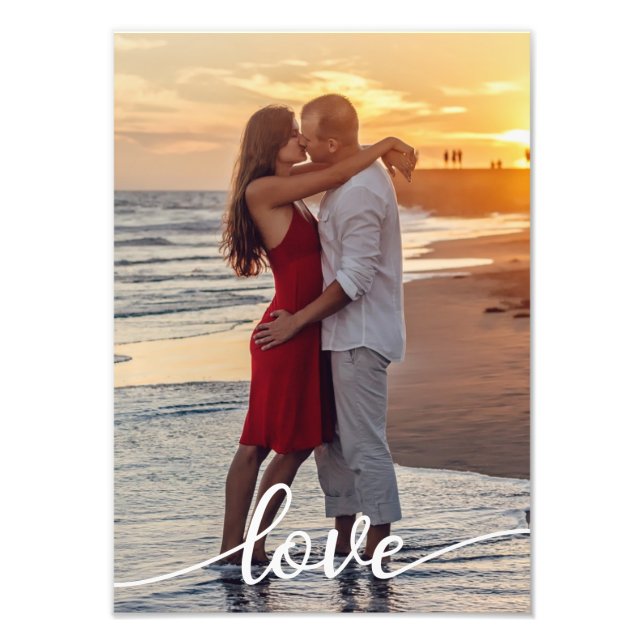 Create Your Own Love Couple Photo Enlargement (Front)
