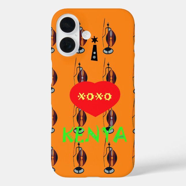 Create your own lovely Orange Xoxo iPhone Case (Back)