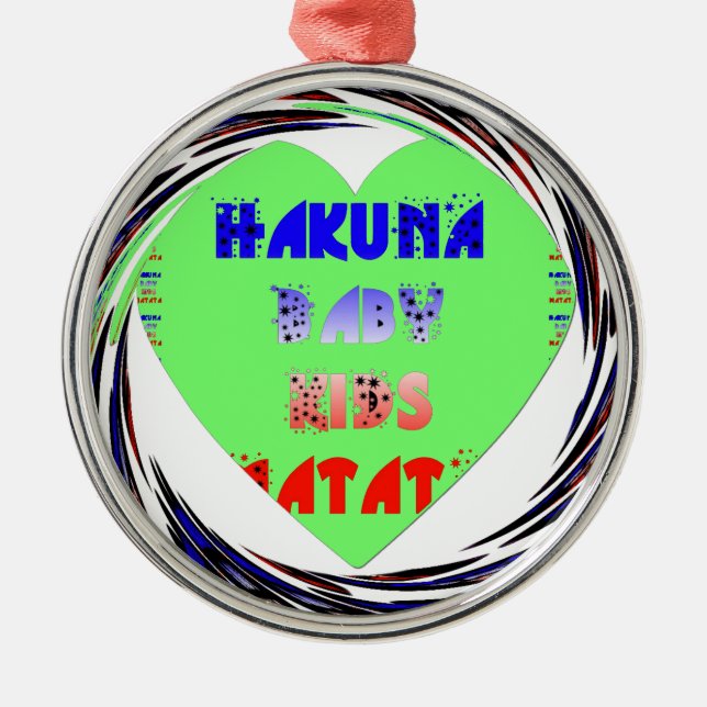 Create Your Own Luminous Hearts Baby Kid Design Metal Tree Decoration (Front)