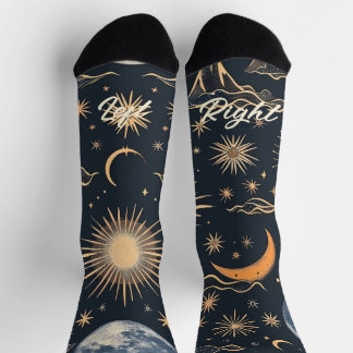 Create Your Own Lunar Cloudscapes Celestial Socks