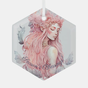 Create Your Own Lunar Love Magic Goddess Glass Tree Decoration