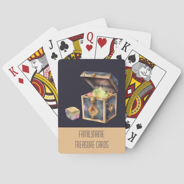 Create Your Own Magic Box & Gem Playing Cards (Back)