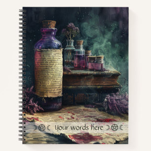 Create Your Own Magic Elixir Bottles Apothecary Notebook