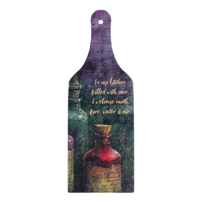 Create Your Own Magic Potions Apothecary Cutting Board (Front)