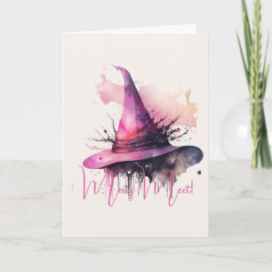 Create Your Own Magic Witch Hat  Card