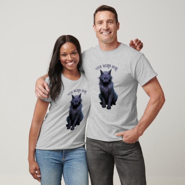 Create Your Own Magical Black Cat T-Shirt (Unisex)