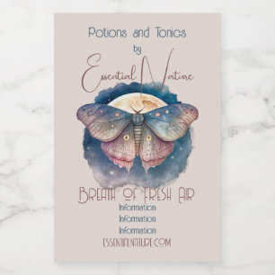 Create Your Own Magical Moon Moth Food Label