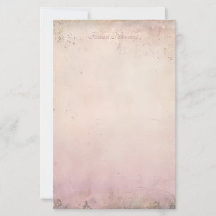 Create Your Own Magical Pink Gold Starry Stationery