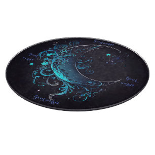 Create Your Own Magical Silver & Blue Moon Altar Cutting Board
