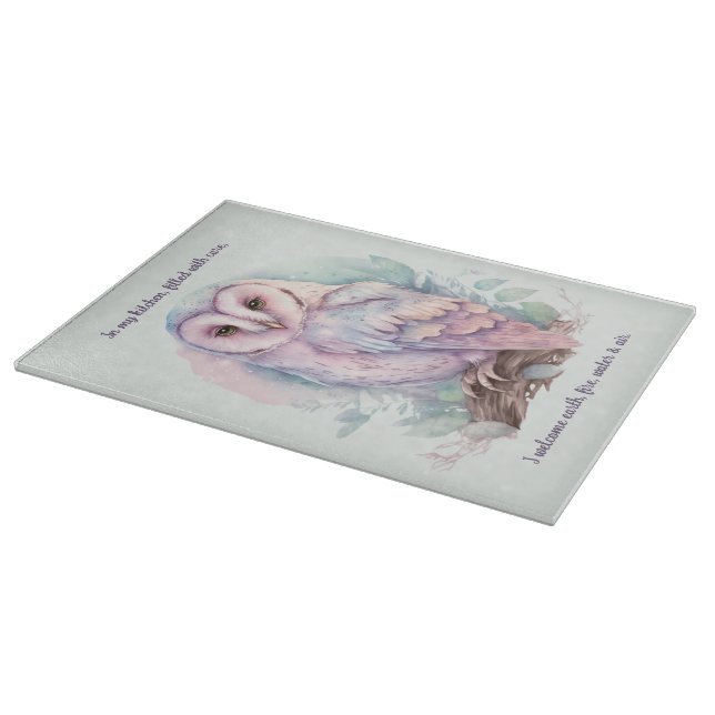 Create Your Own Magical Spring Owl Cutting Board (Corner)