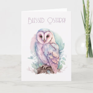 Create Your Own Magical Spring Owl Holiday Card