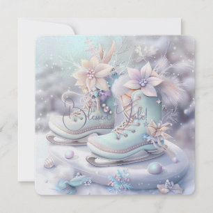 Create Your Own Magical Winter Fairy Skates Card