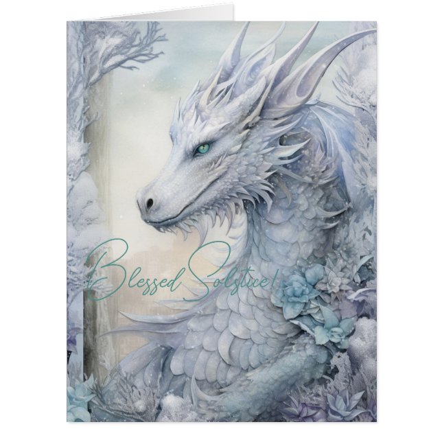 Create Your Own Magical Winter Ice Dragon (Front)