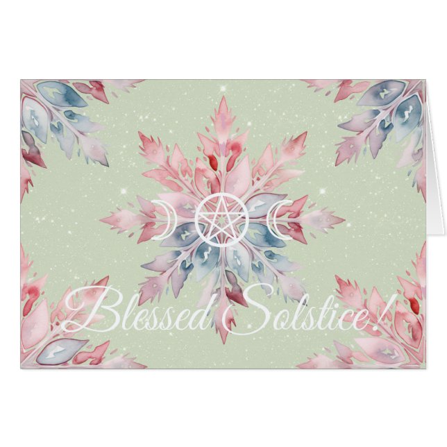 Create Your Own Magical Winter Mandala Snowflake (Front Horizontal)