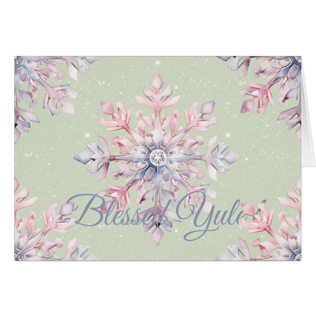 Create Your Own Magical Yule Mandala Snowflake (Front Horizontal)