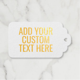 Create Your Own - Make It Yours Custom Text Gift Tags